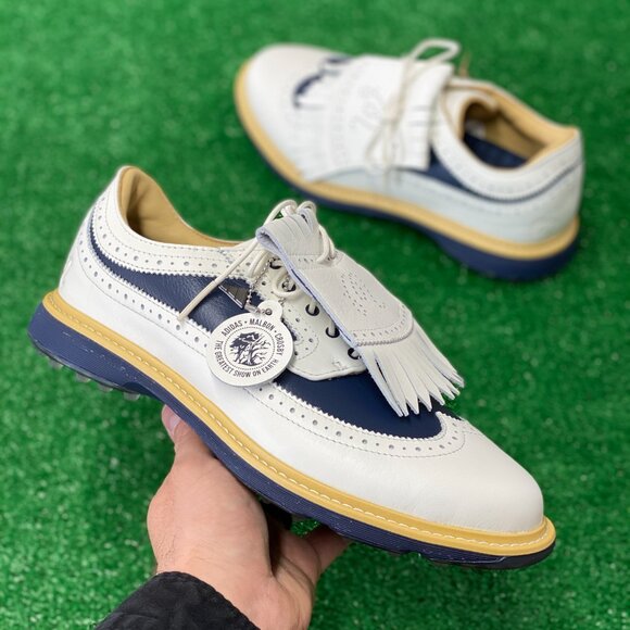 Adidas Malbon Golf x MC87 Spikeless Mens Golf Shoes White IF8648 NEW Multi Sz